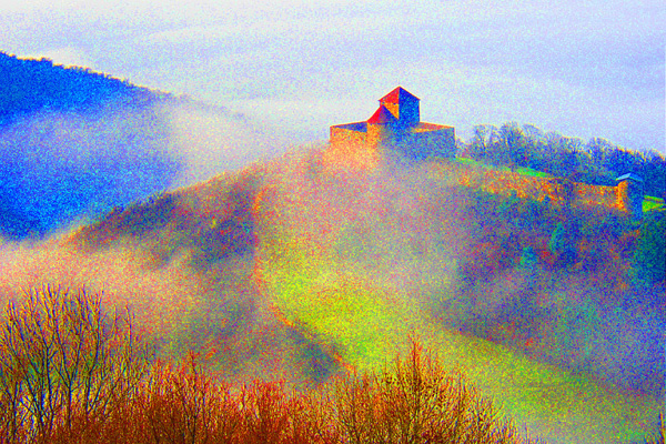 Ch�teau des Allymes dans les monts du Bugey